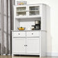 HOMCOM 63.5" Kitchen Buffet with Hutch