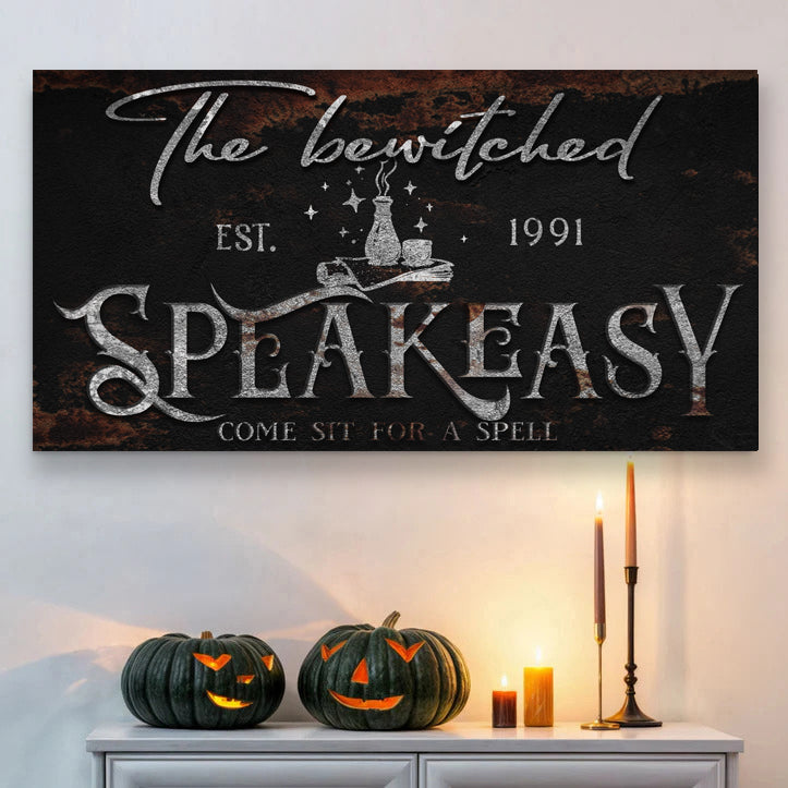 The Bewitched Speakeasy Halloween Sign III - view 3