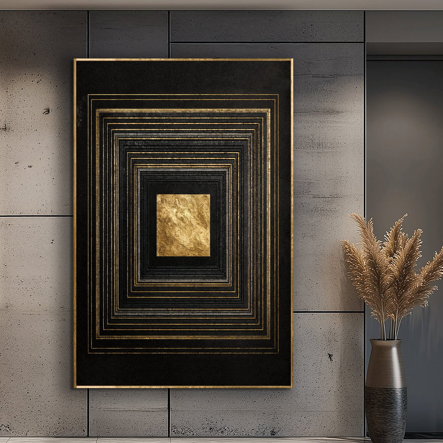 Black And Gold Core Wall Art
