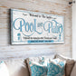 Personalized Pool & Patio Sign