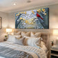 Golden Petals and Scarlet Wings Wall Art