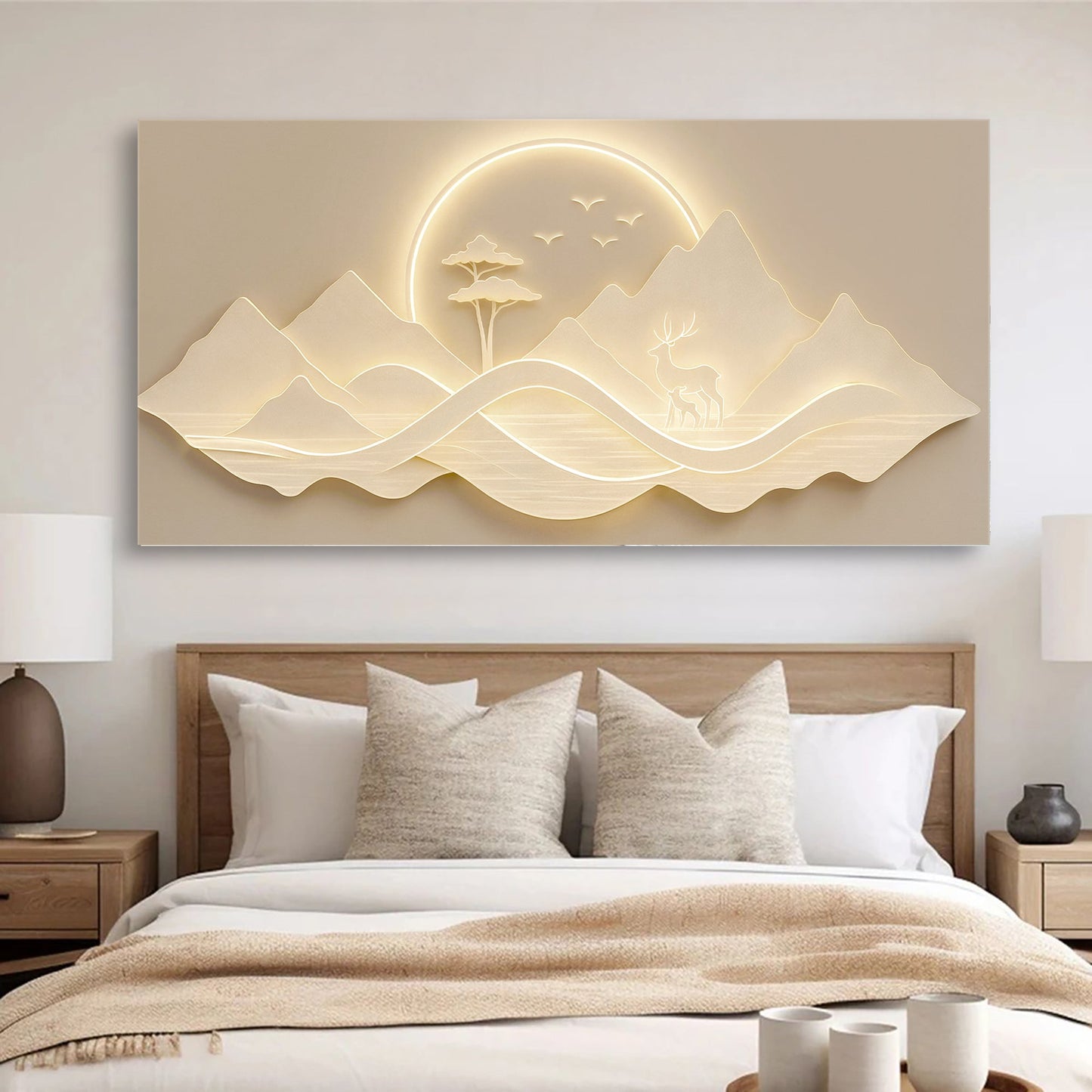 Modern Mountain Landscape Wall Art Decor