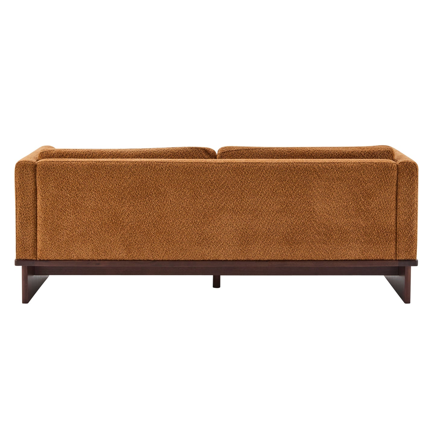 77 in. Square Arm Modern 3 Seater Boucle Sofa
