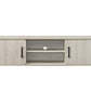 1pc TV Stand - Contemporary Light Wood Finish with Sliding Doors