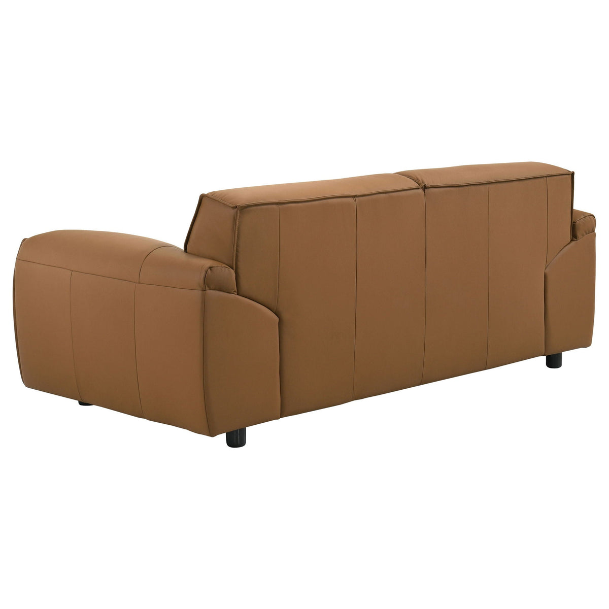 Buxton Top Grain Leather Upholstered Loveseat Orange - view 4