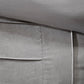 7 Piece Faux Suede Comforter Set Grey Cal King