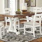 Valebeck - Rectangular Dining Room Table - White / Brown