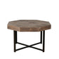 Wood Octagonal Vintage Patchwork Coffee Table