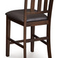 Haddigan - Upholstered Barstool (Set of 2) - Dark Brown