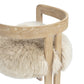 Millwick 21" Low Back Genuine Fur Dining Chair