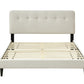 Full Sized Upholstered Bed in a Box with USB