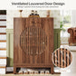 28.74" Farmhouse Brown Shoe Cabinet