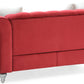 Stylish Burgundy Loveseat