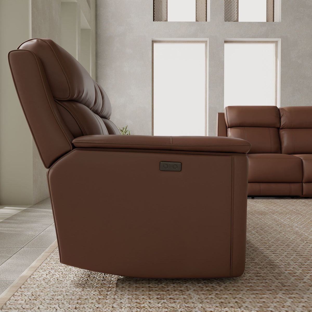 Oslo - Dual Power Reclining Loveseat With Console - view 8