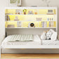 Full Size Murphy Cabinet Bed with Folding Sofa