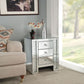 Nysa - Accent Table - Mirrored & Faux Crystals