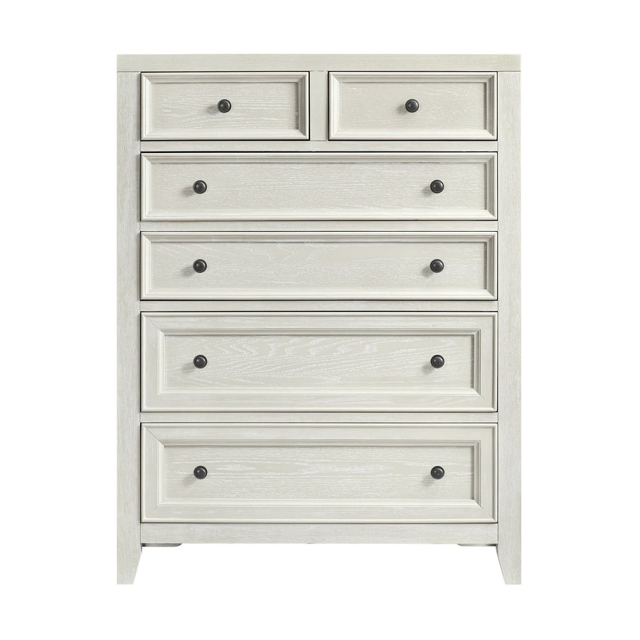 Gypsum Whitewash 6-Drawer Chest