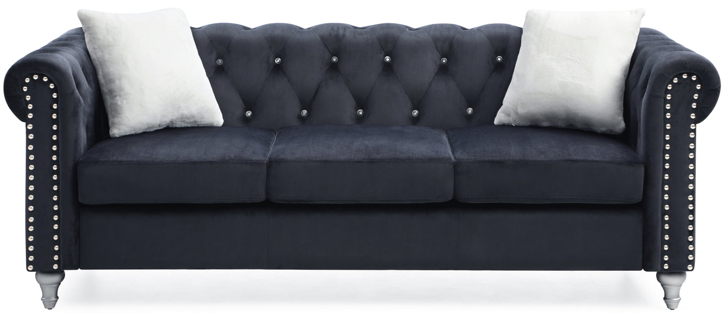 Raisa G863A-S Velvet Sofa