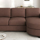 Modern Sectional Sofa with Curved Chaise Lounge