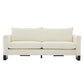 Modern 3-Seater Sofa with Rubberwood Legs