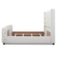 Brooklyn King Tufted Panel Bed Headboard and Footboard Set, Antique