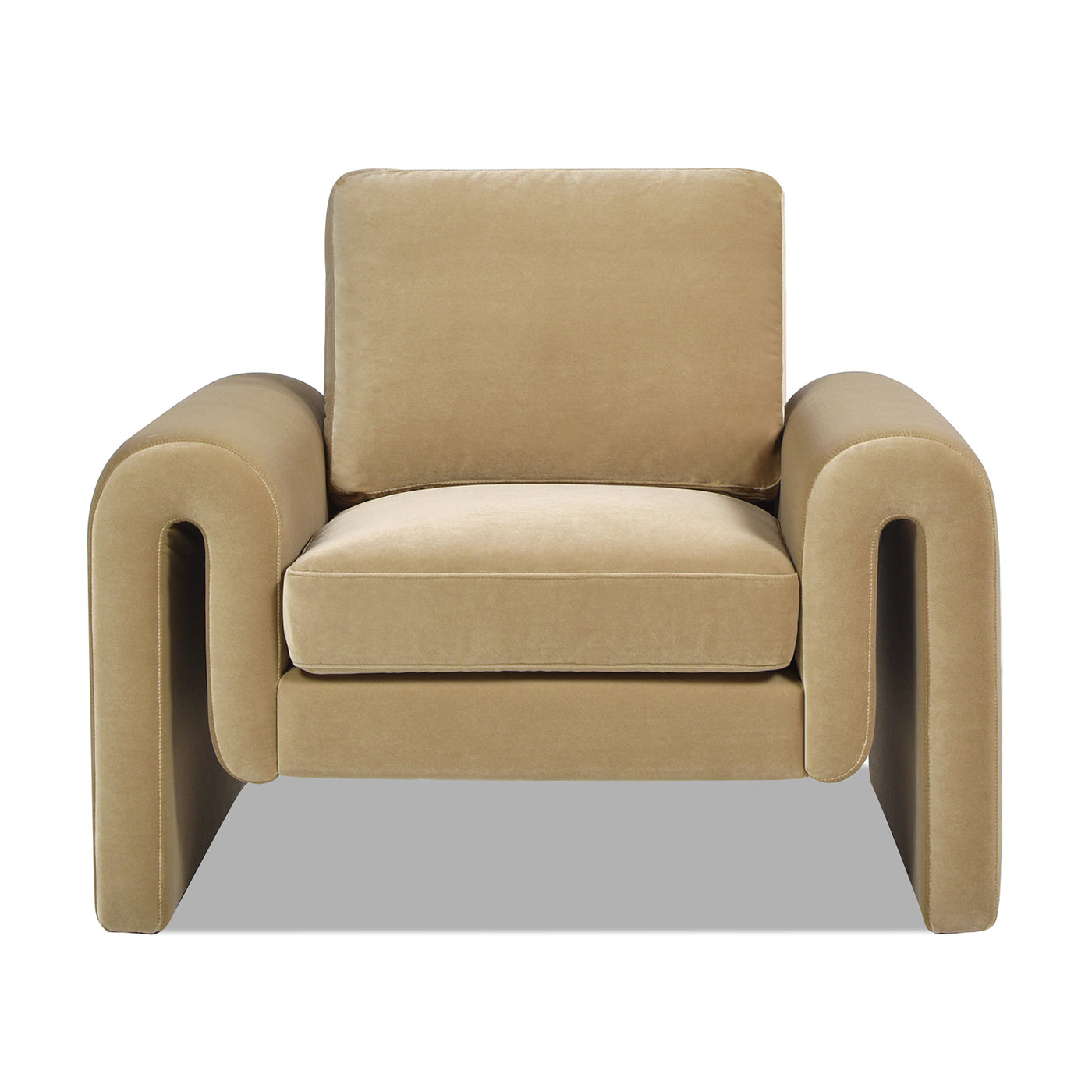 Mason 40" Arched Arm Chair, Camel