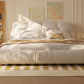 King Size Luxury Upholstered Platform Bed with Oversized Backrest