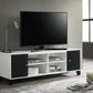 Crisp White TV Stand