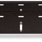 Darborn - XL TV Stand W/Fireplace Option - Gray / Brown