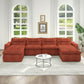 Modern L Shaped Modular Beanbag Sofa, Comfortable Lazy Style, Compression Sponge And Cloth - view 4