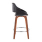 Mid-Century Modern Fixed-Height Counter Stool