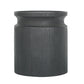 Black Wooden Cylinder Side Table