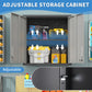 Metal Wall-Mounted Tool Storage Cabinet with Locking Door