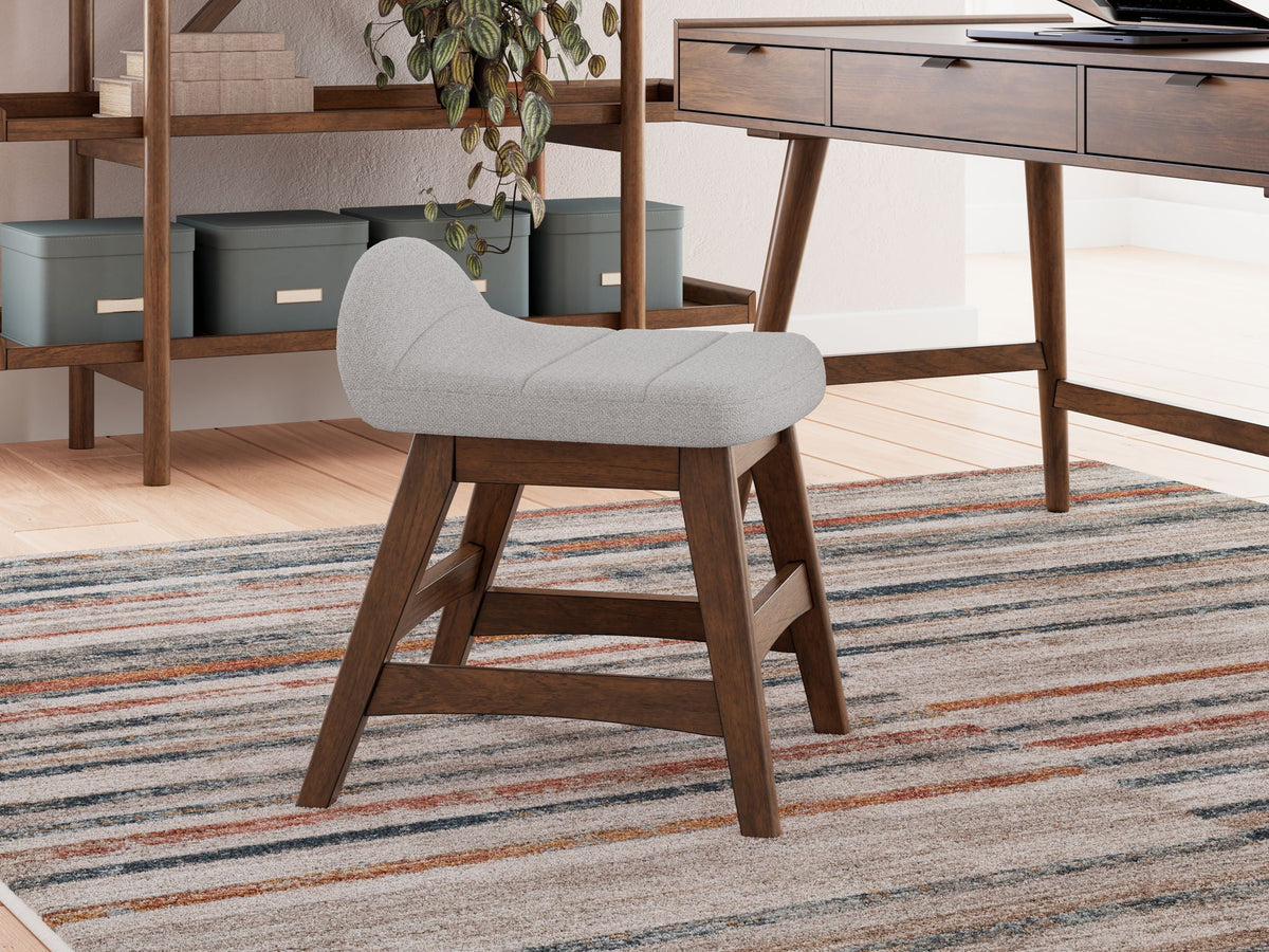 Lyncott - 3 Pc. - Home Office Desk, Chair, Bookcase - Brown - view 2
