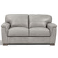 Cornelia - Loveseat - Pearl Gray Leather