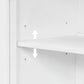Storage Cabinet 3 Doors Stylish Style White