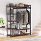 47.24" Rustic Brown Freestanding Closet Organizer