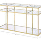 Uchenna - Sofa Table - Clear Glass & Gold