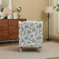 Modern Accent Chair with Retro Wood Legs