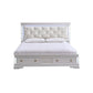 Verona G6735B-QSB Queen Bed (Mattress Not Included), Pearl
