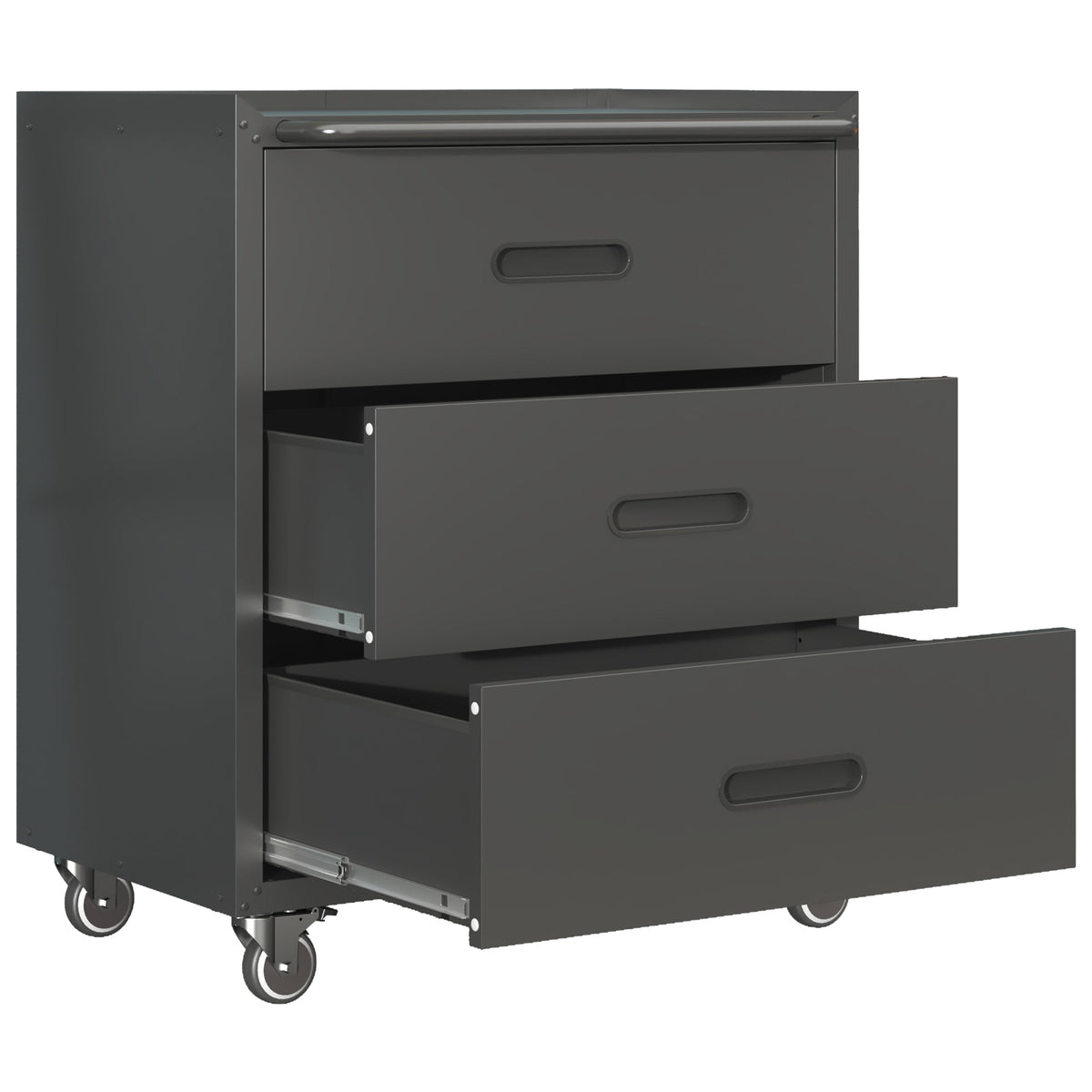 Heavy-Duty Metal Storage Cabinet with Wheels