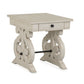 Bronwyn - Rectangular End Table - Alabaster