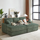 84-Inch Corduroy 3-Seater Sofa