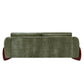 89"L Olive Chenille Sofa