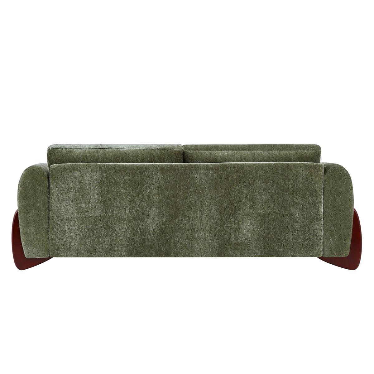 89"L Olive Chenille Sofa