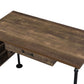 Endang - Writing Desk - Weathered Oak & Black