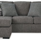 Gardiner - Sofa Chaise - Pewter