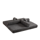78.7-Inch Convertible Sleeper Sofa Bed with Cylindrical Pillow