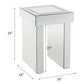 Noralie - 16" End Table With Faux Diamonds - Mirrored