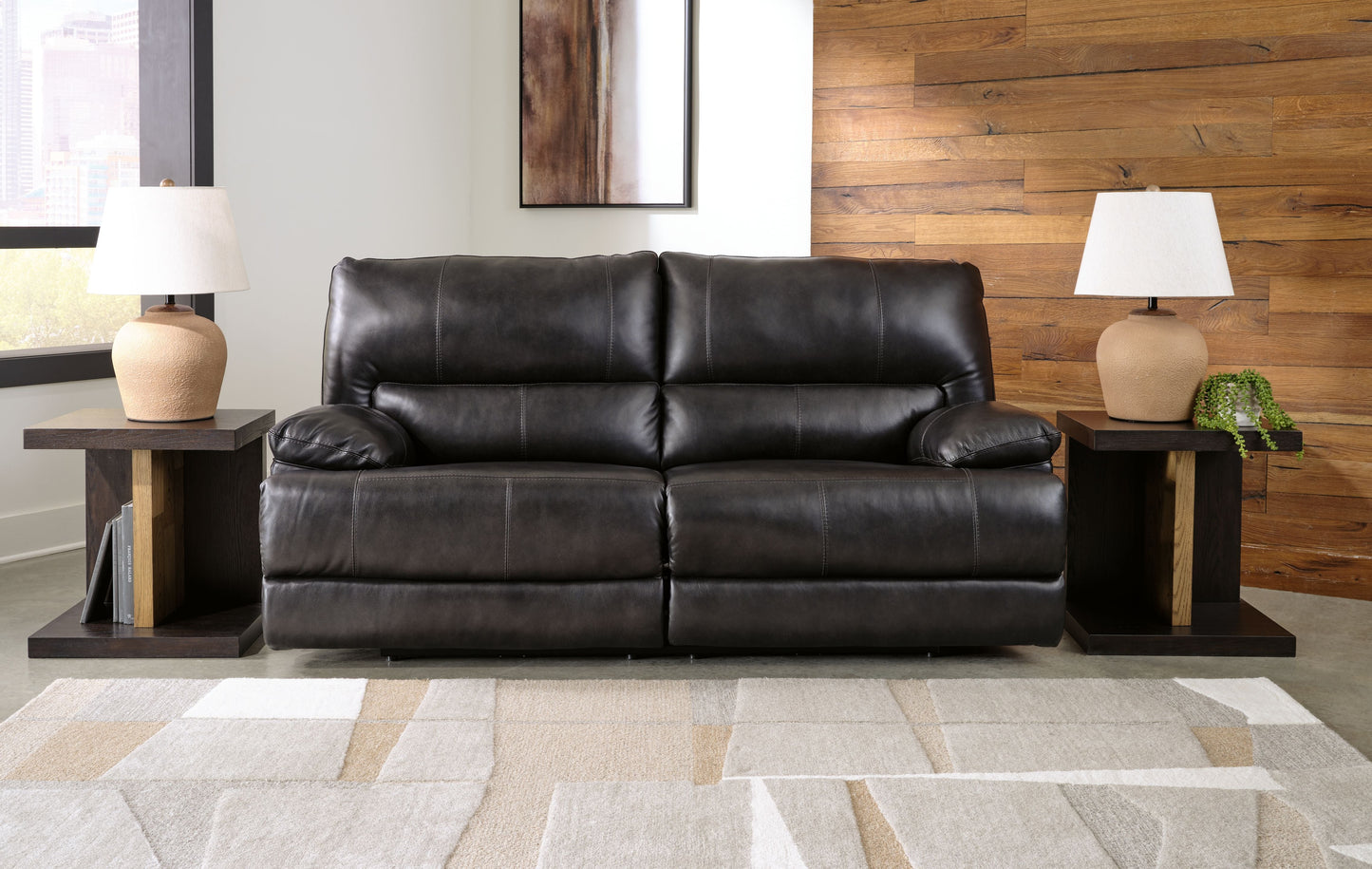 Mountainous - 2 Seat Power Reclining Sofa With Adj Headrest - Eclipse